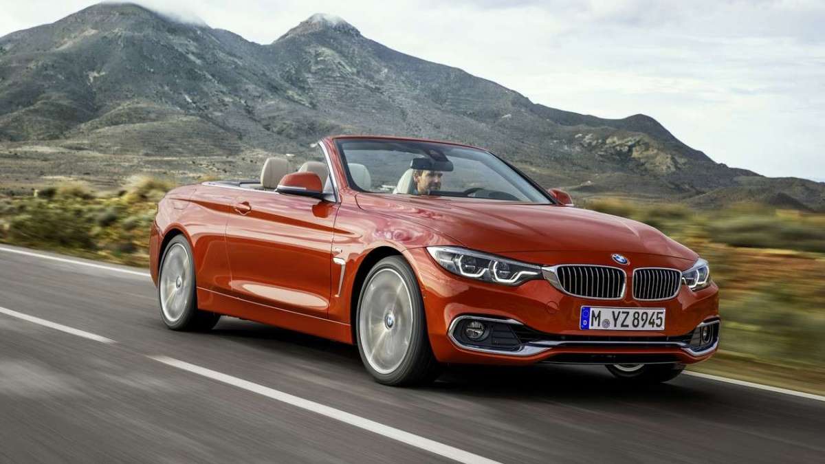 Prova su strada della Serie 4 Cabrio 2017