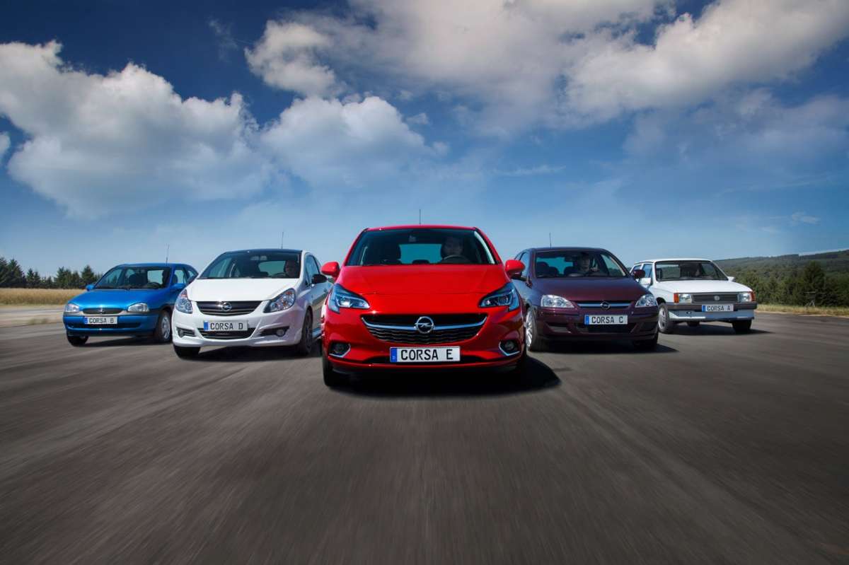 Varie generazioni della Opel Corsa