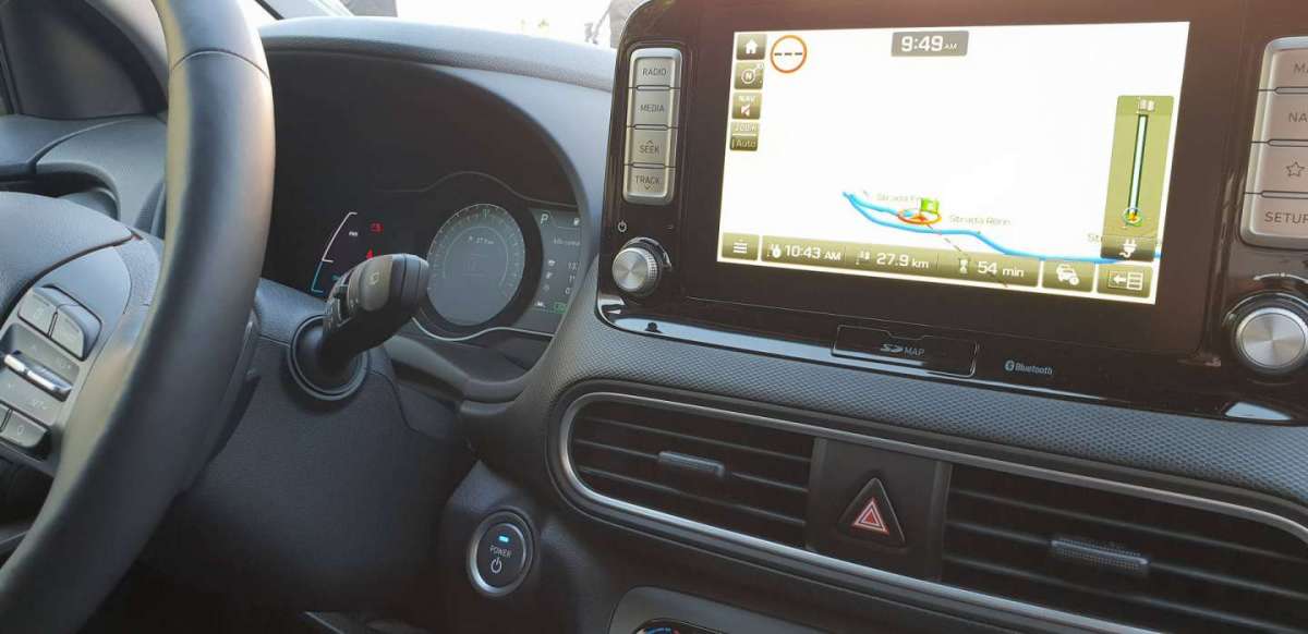Hyundai Kona Electric display infotainment