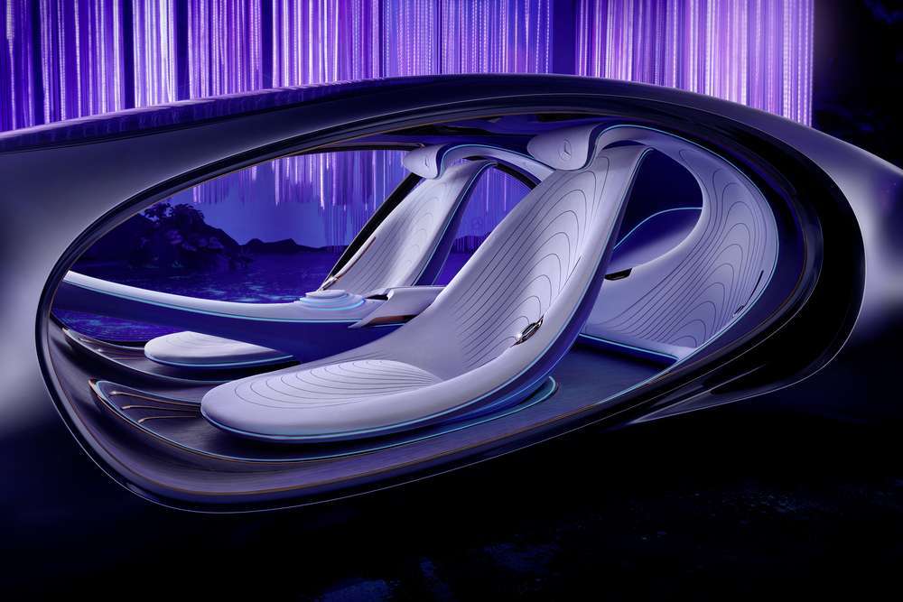 Gli interni della Mercedes Vision AVTR