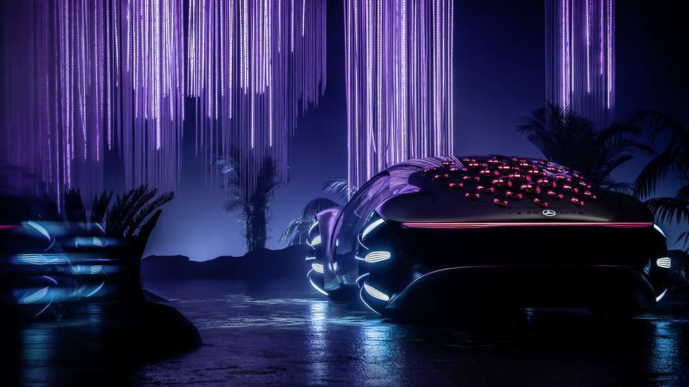 La Mercedes Vision AVTR può spostarsi lateralmente