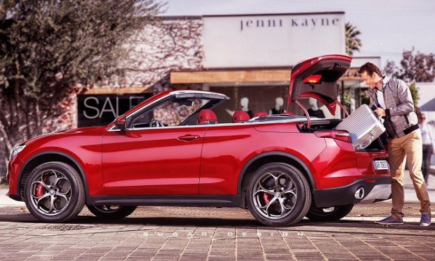 Alfa Romeo Stelvio cabrio: versione convertible immaginata dai render [FOTO]
