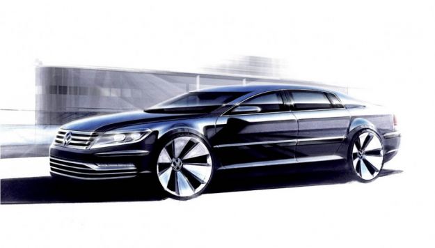 Nuova Volkswagen Phaeton, bozzetti: modello pronto, ma uscita posticipata [FOTO]